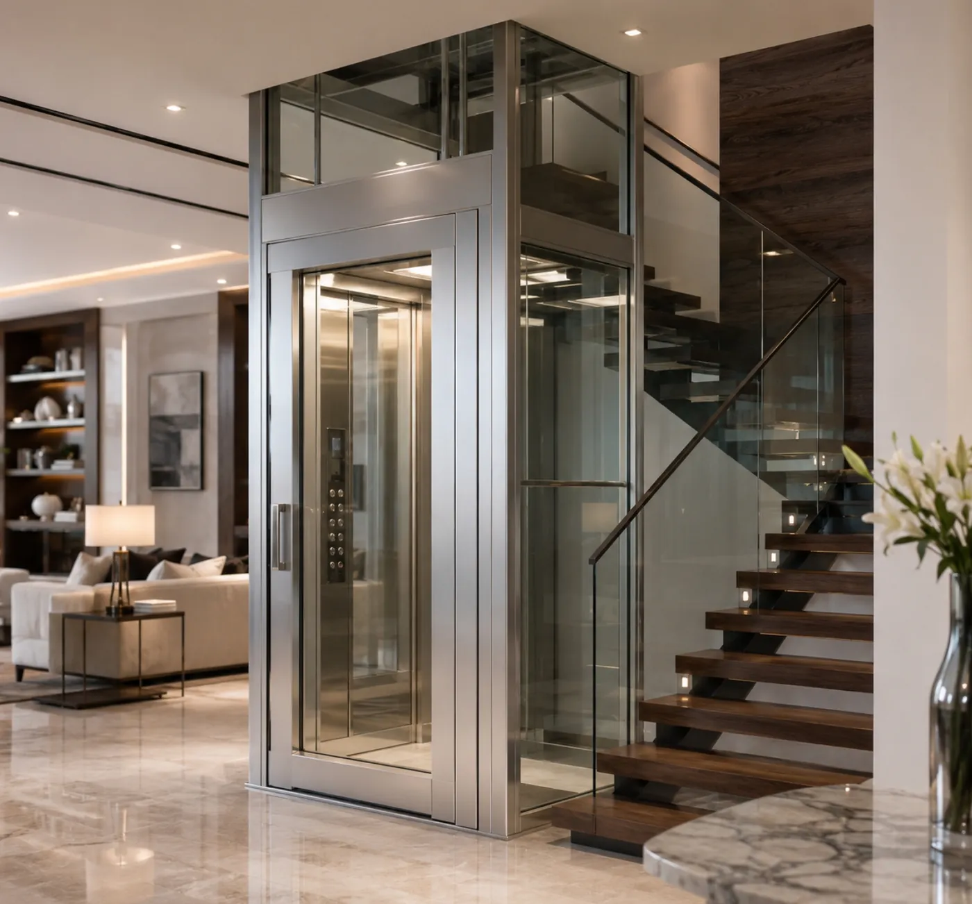 Duplex — compact home lift — Celestia Elevators