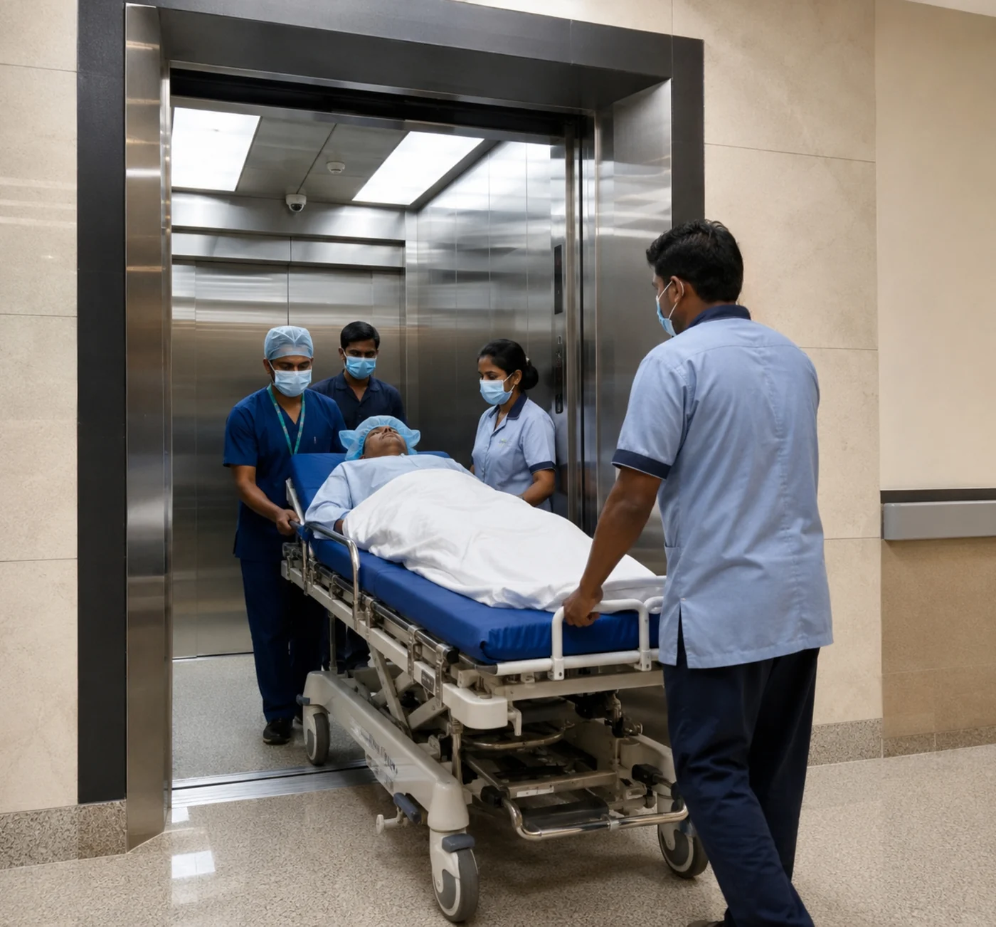 Clinic — stretcher-ready lift — Celestia Elevators