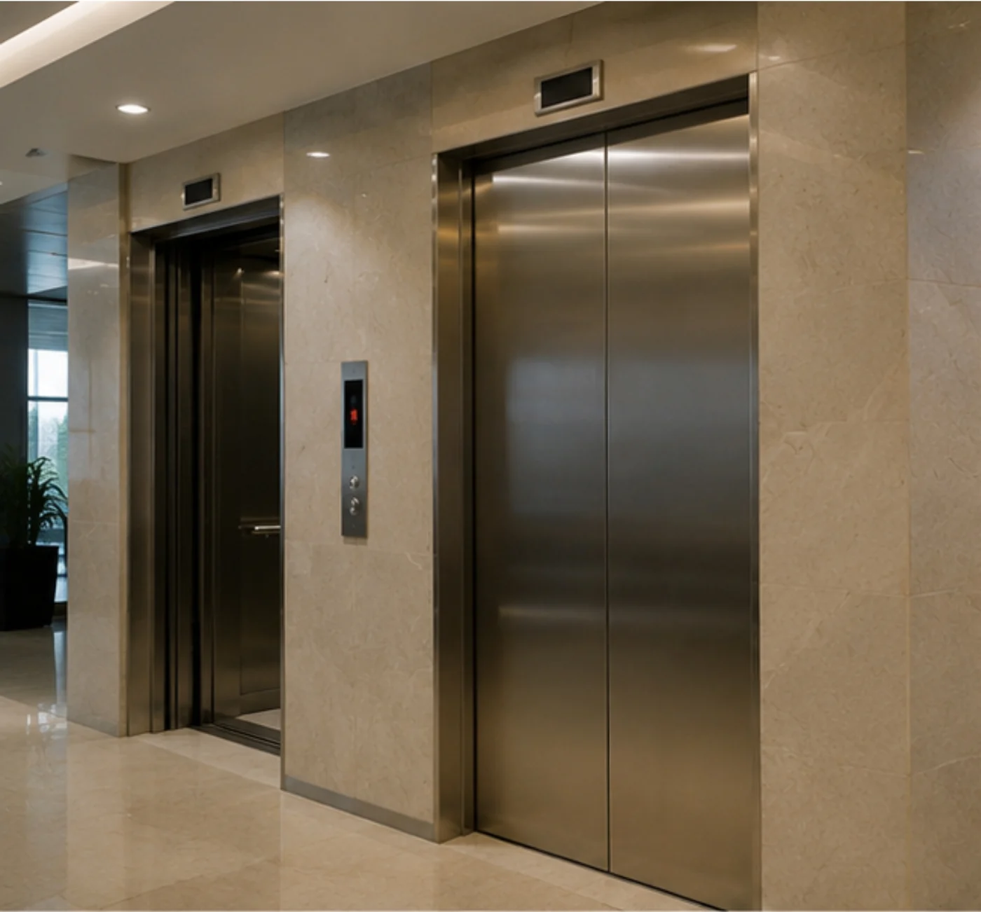 Office tower — passenger elevator — Celestia Elevators
