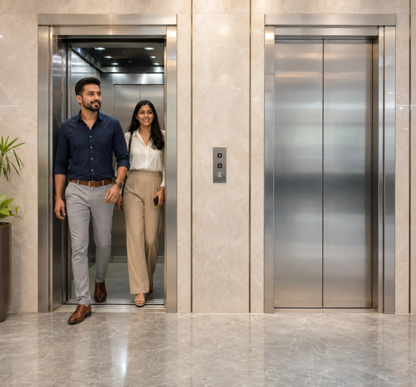Commercial complex — passenger lift — Celestia Elevators
